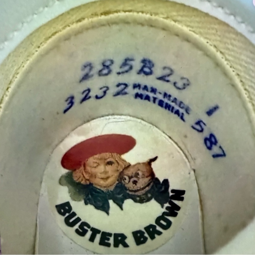 Vintage 1960’s Buster Brown baby cradle shoes size 1 unisex 285B25 - Picture 6 of 7